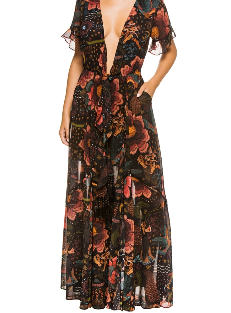 Black River Creatures Maxi Dress